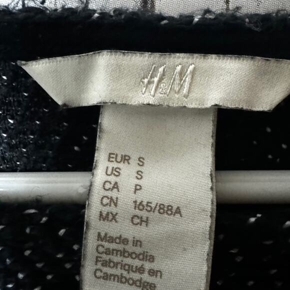 H&M Women’s Black Cold Weather Long Sleeve Sweater Sz S - Picture 5 of 8